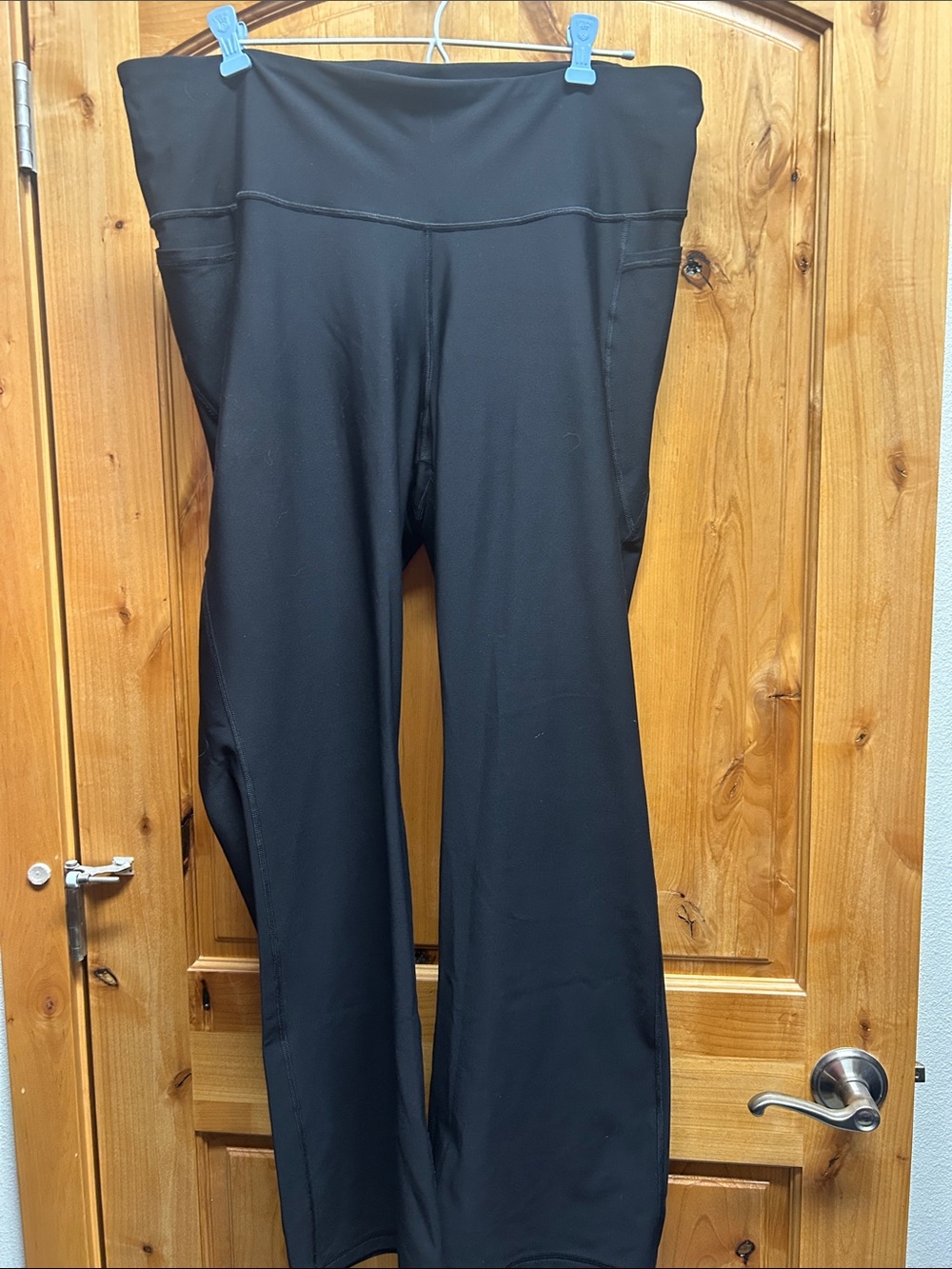 Old Navy Black Wide-Leg High-Rise Active Pants